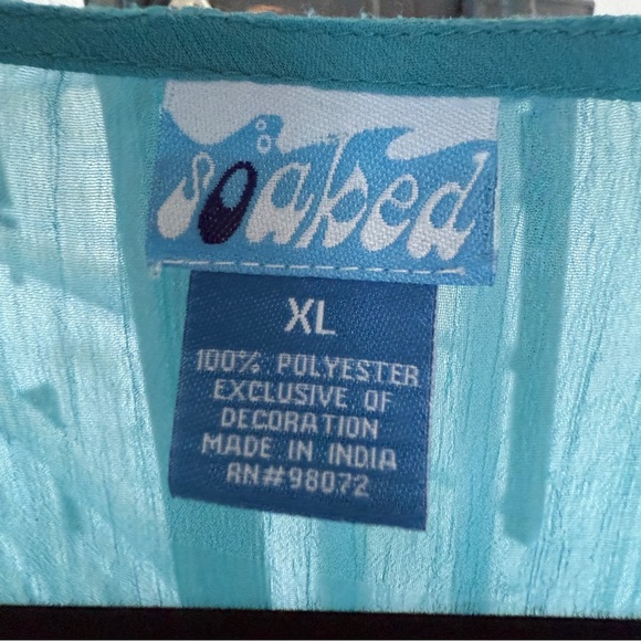 Cover up Tunic Turqouise by SOAKED XL - Picture 4 of 16